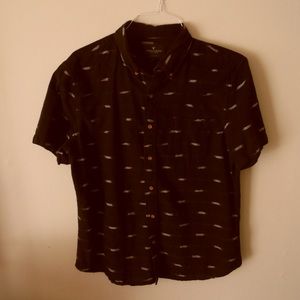 American eagle short sleeve button up shirt